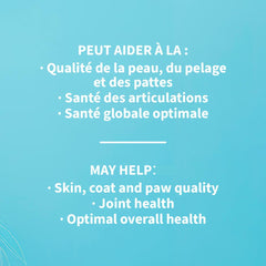 Signe Cameline camelina oil pour demonstrates easy dosing for pets.