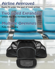 Siivton Cat Carrier with mesh windows for maximum airflow during trips.