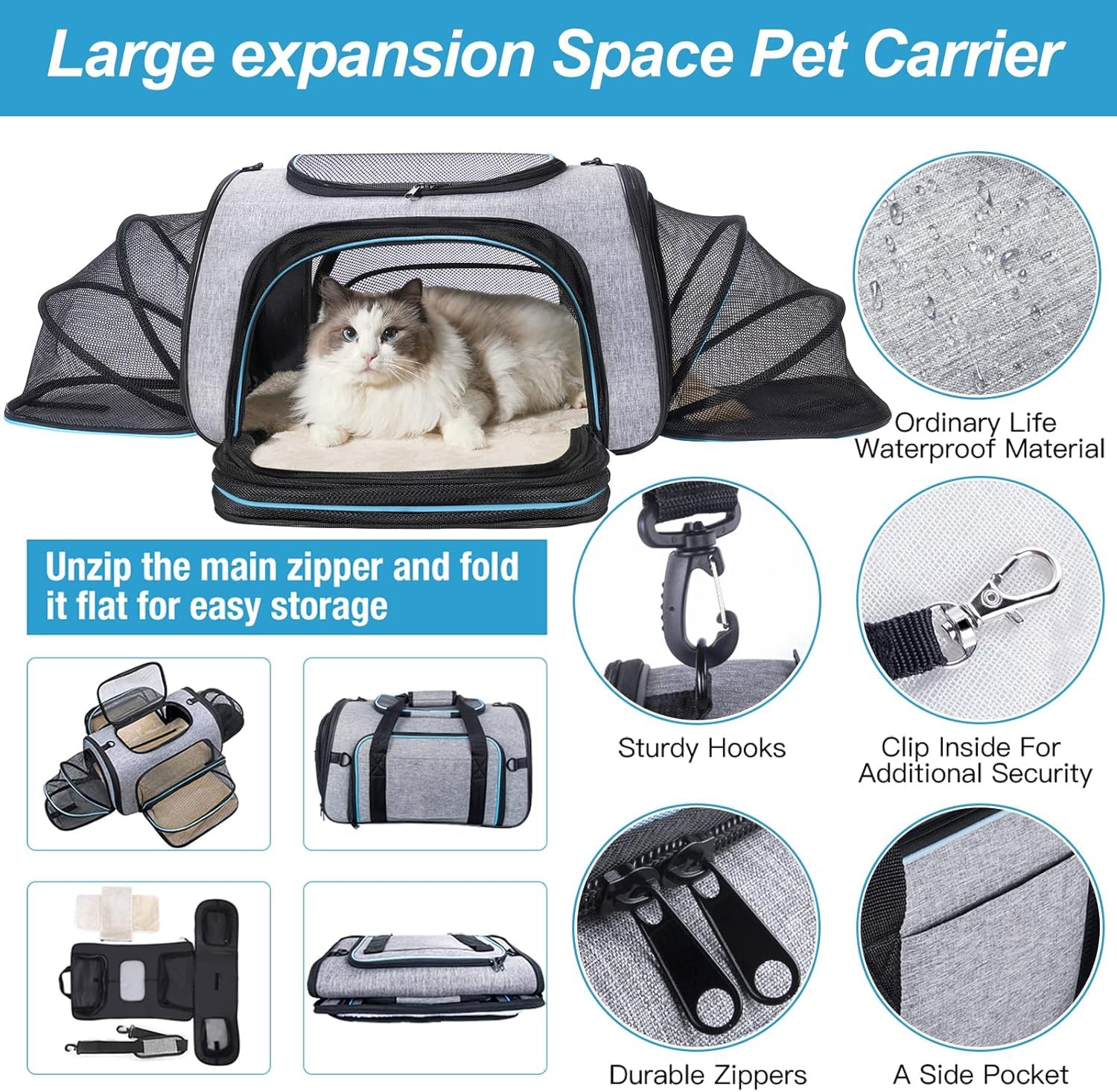 Siivton carrier exterior demonstrates airline-approved soft-sided construction.