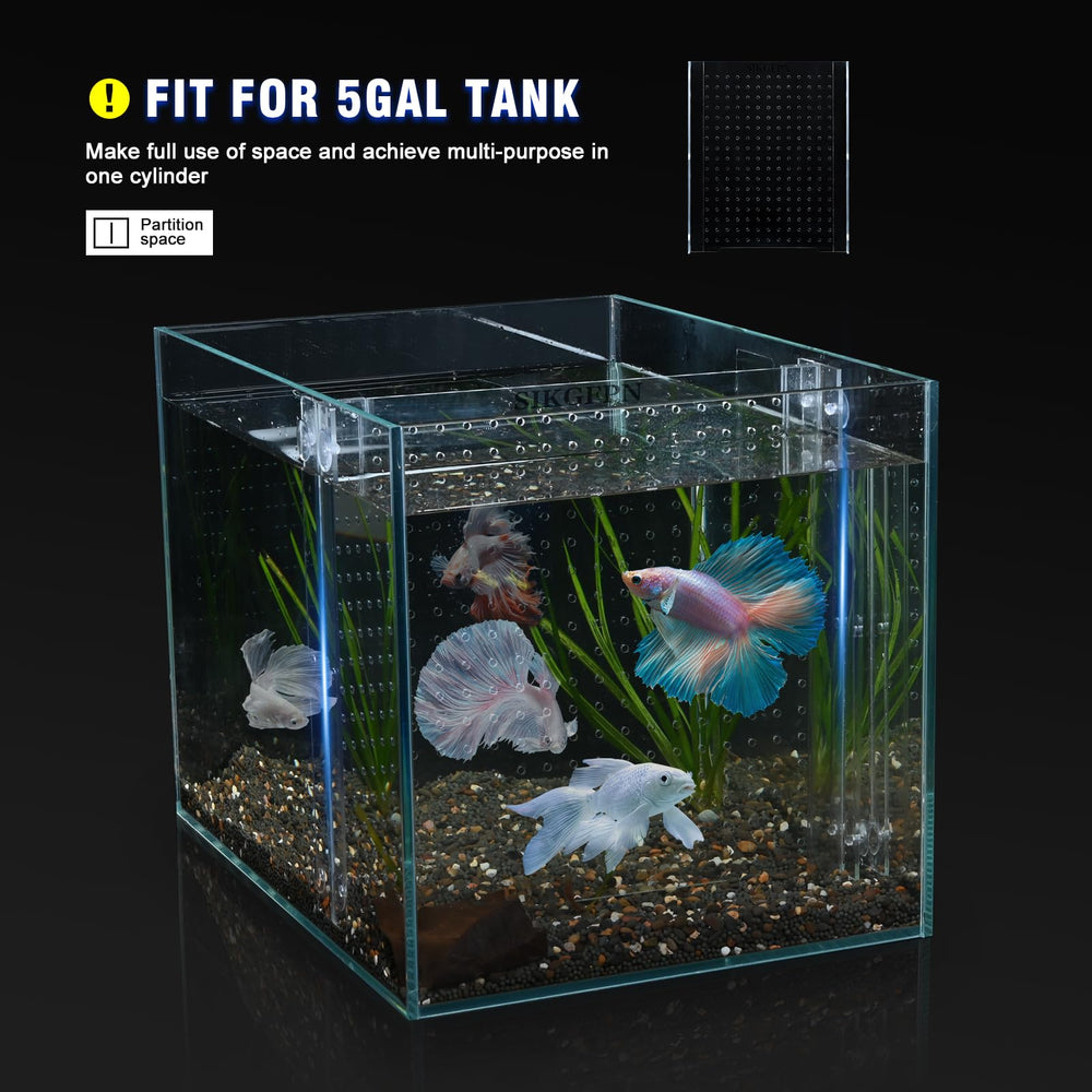 SIKGFPN acrylic fish tank divider protective-film packaging keeps surfaces pristine.