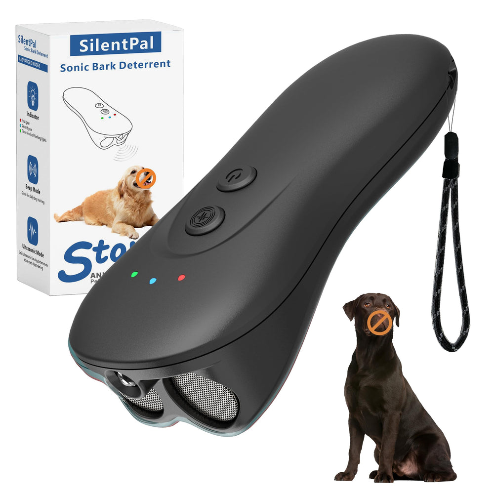 SilentPAL dog bark deterrent device front view for humane bark control