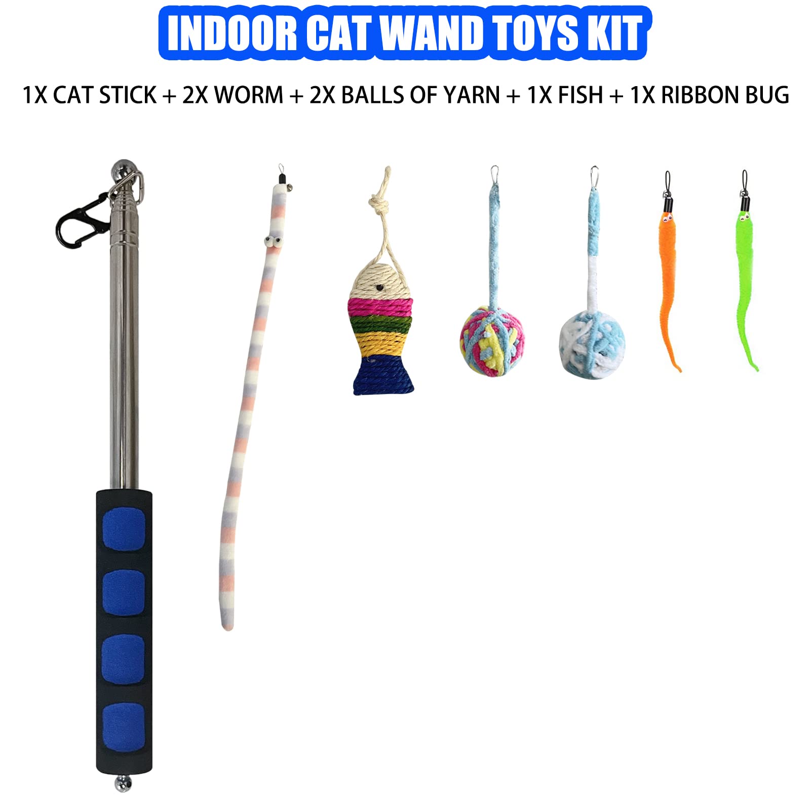 SILFGRLF cat wand ball of yarn offers kinetic chasing and bonding moments