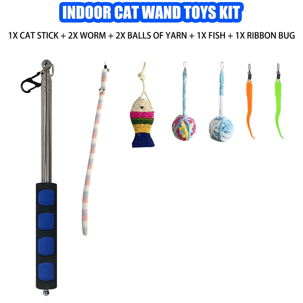 SILFGRLF cat wand ball of yarn offers kinetic chasing and bonding moments
