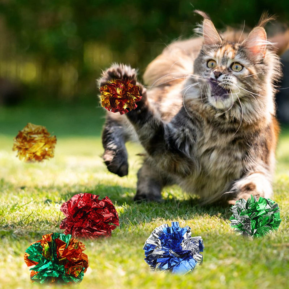 Silkfly interactive cat toys offer a 100-piece bundle for active indoor play