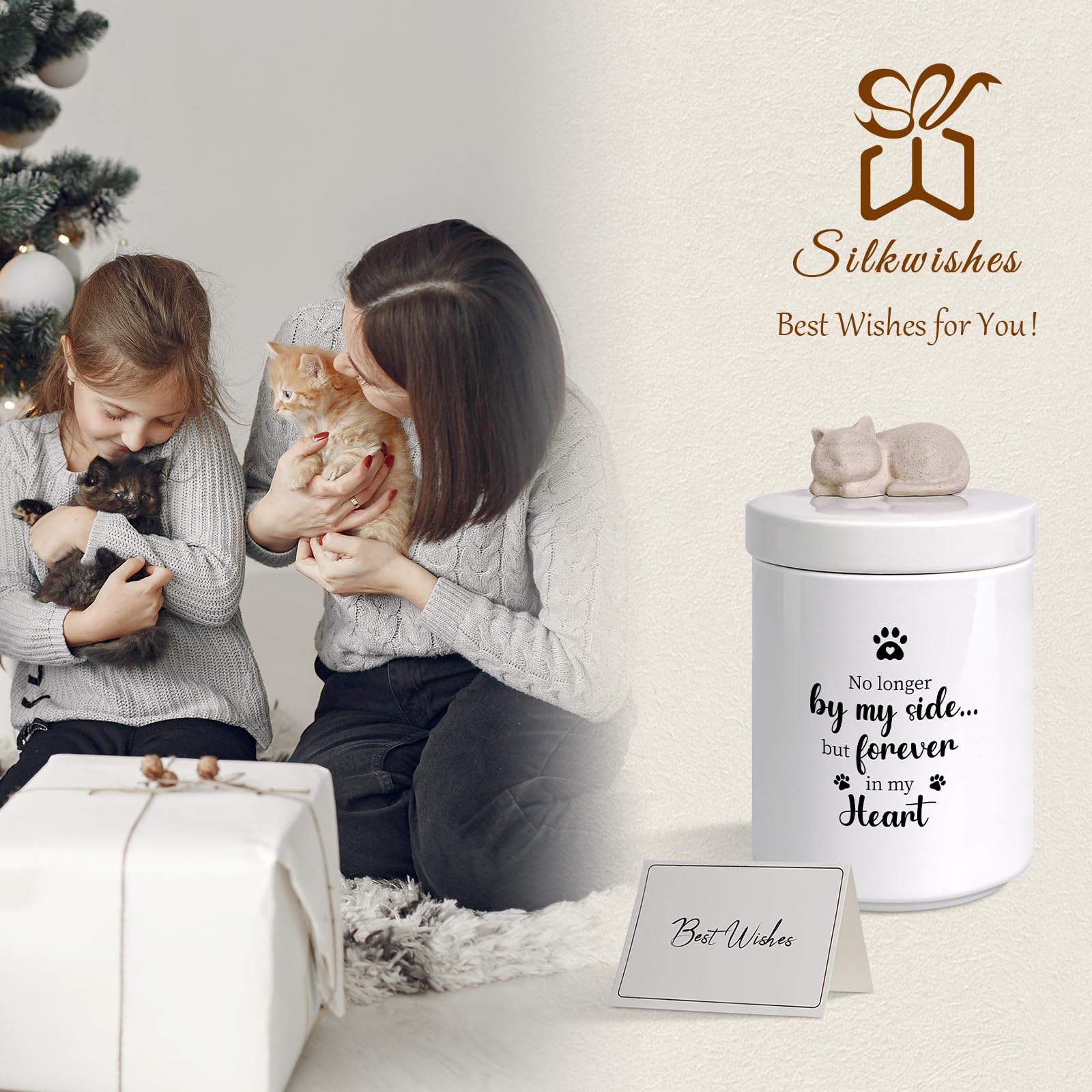Silkwishes cat urn offers dignified memorial with decorative appeal