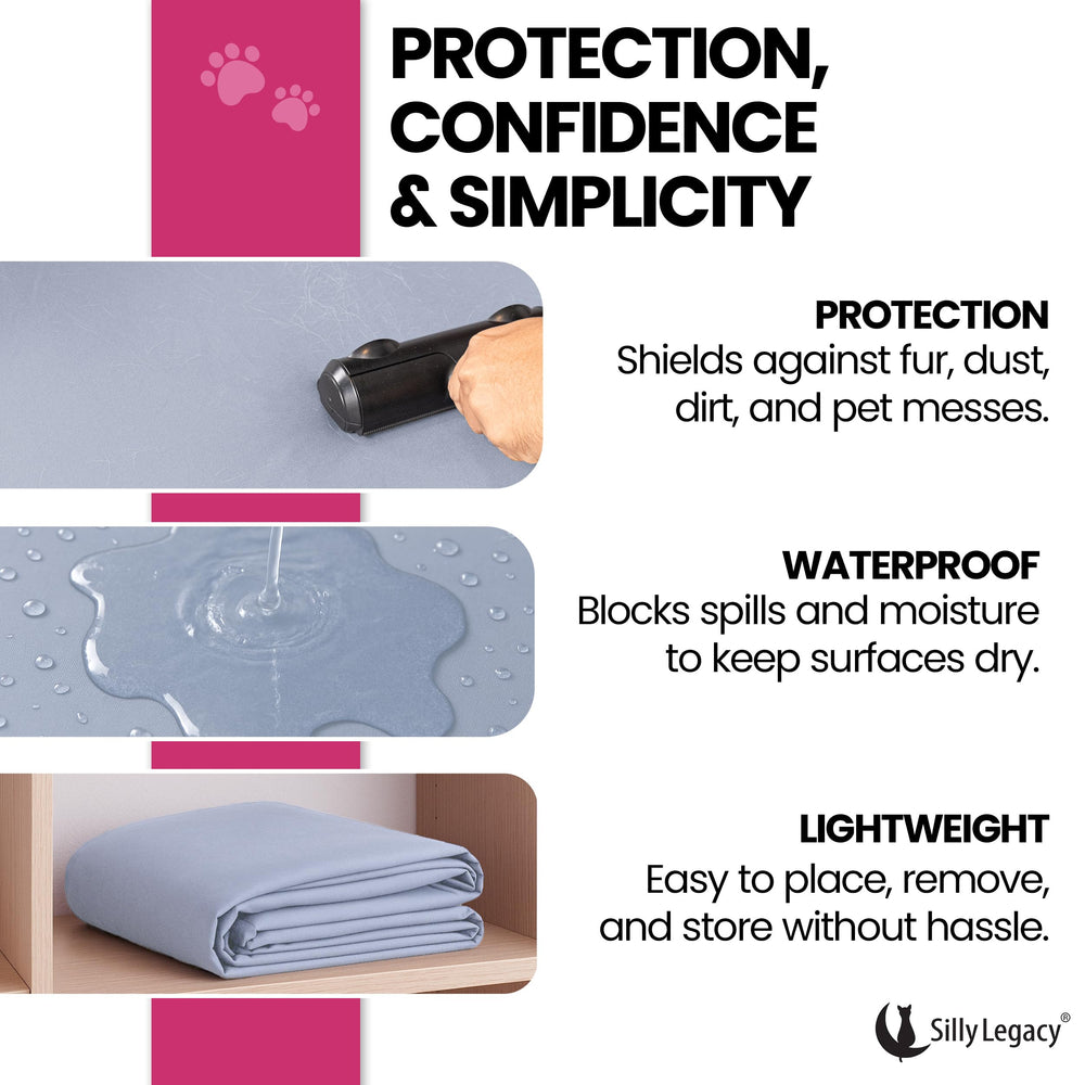 SILLY LEGACY king-size bed cover on bed shows full coverage