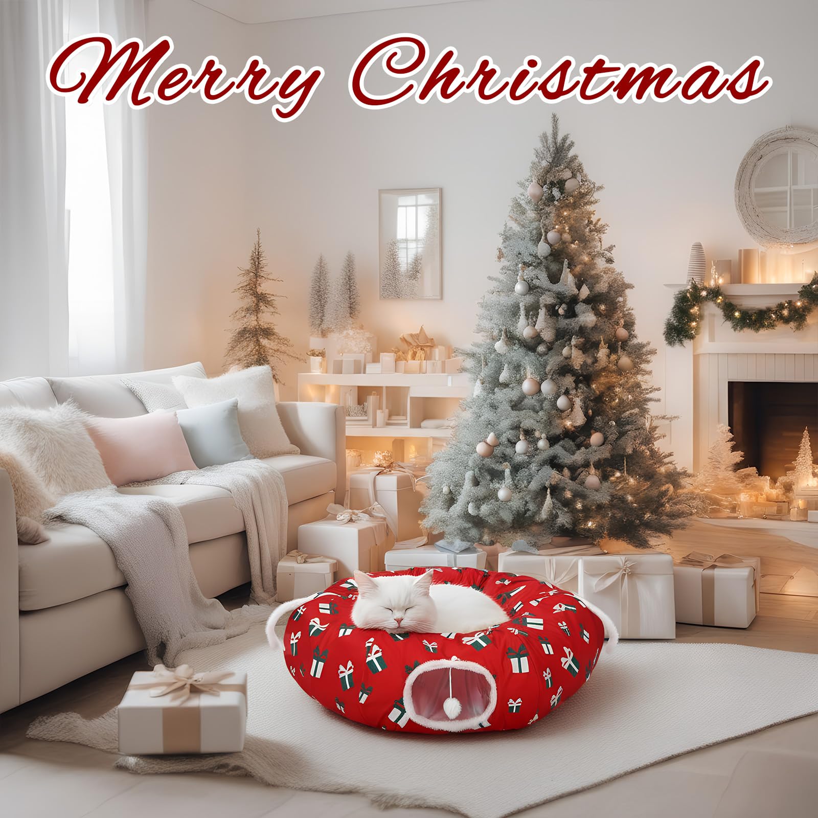 SilTriangle cat tunnel offers round, C, or S configurations for versatile play