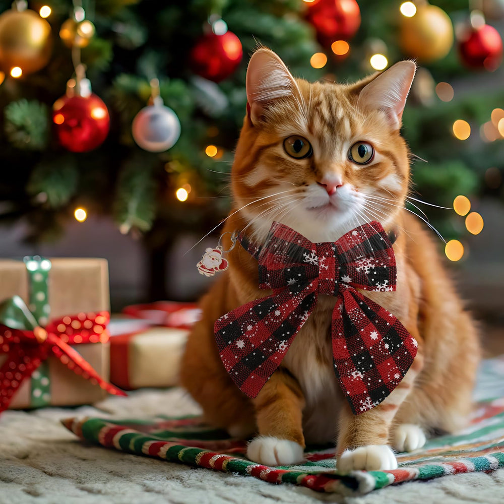 SilTriangle four-piece Christmas collar set displayed together for variety.