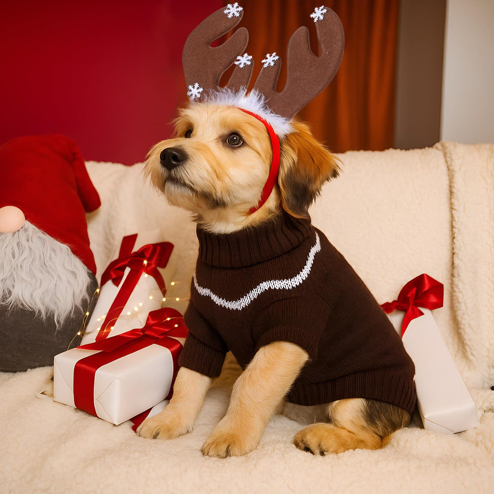 SilTriangle Christmas accessories help create a festive look for pets.