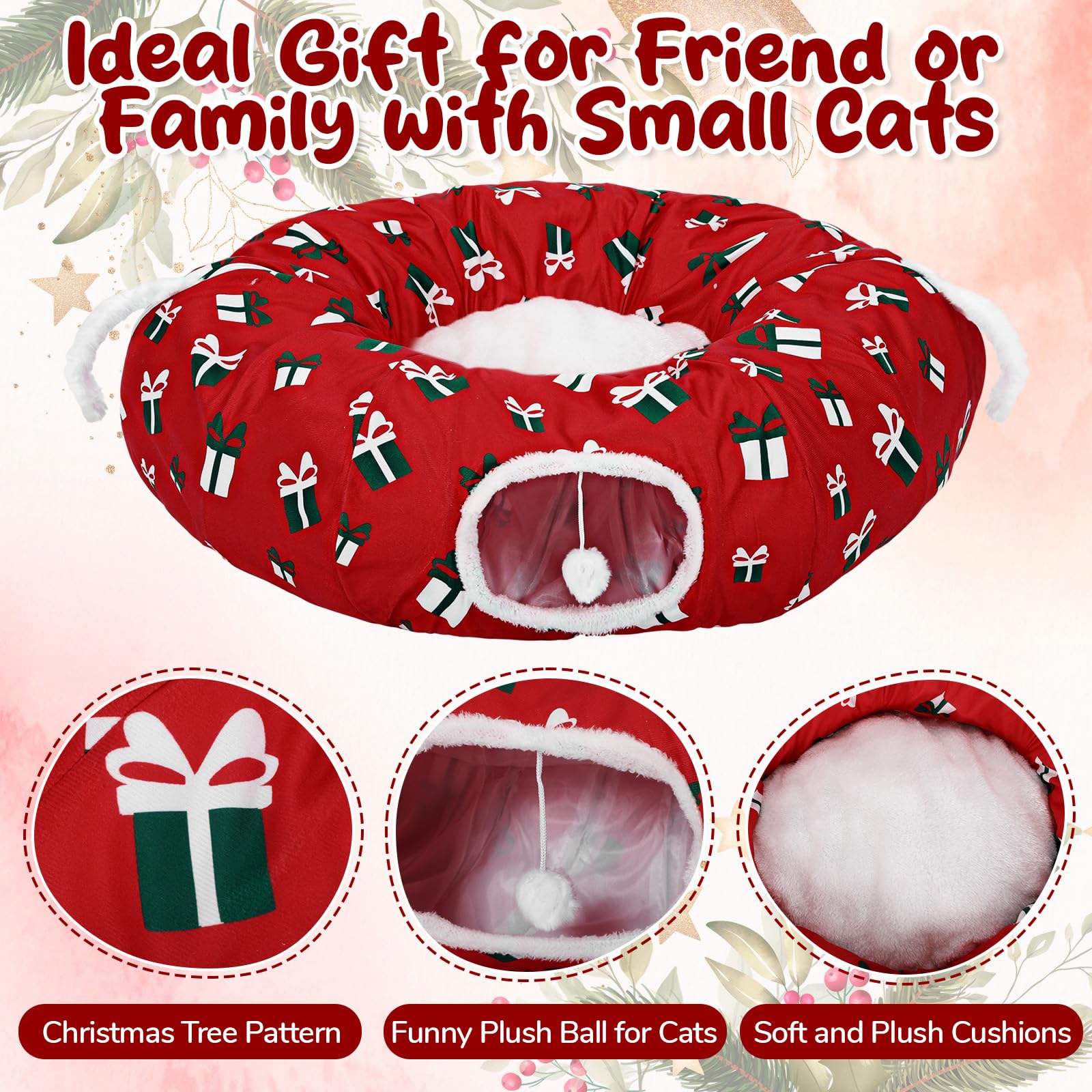 SilTriangle easy-assemble, machine-washable cat tunnel bed simplifies care