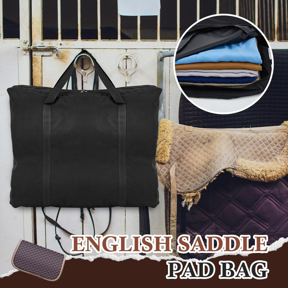 SilTriangle English Saddle Pad Bag sizing 63.5x73.5x16 cm fits multiple pads