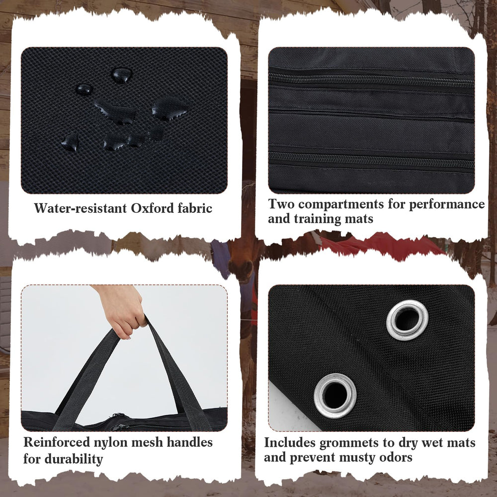 SilTriangle English Saddle Pad Bag reinforced nylon handle for easy transport