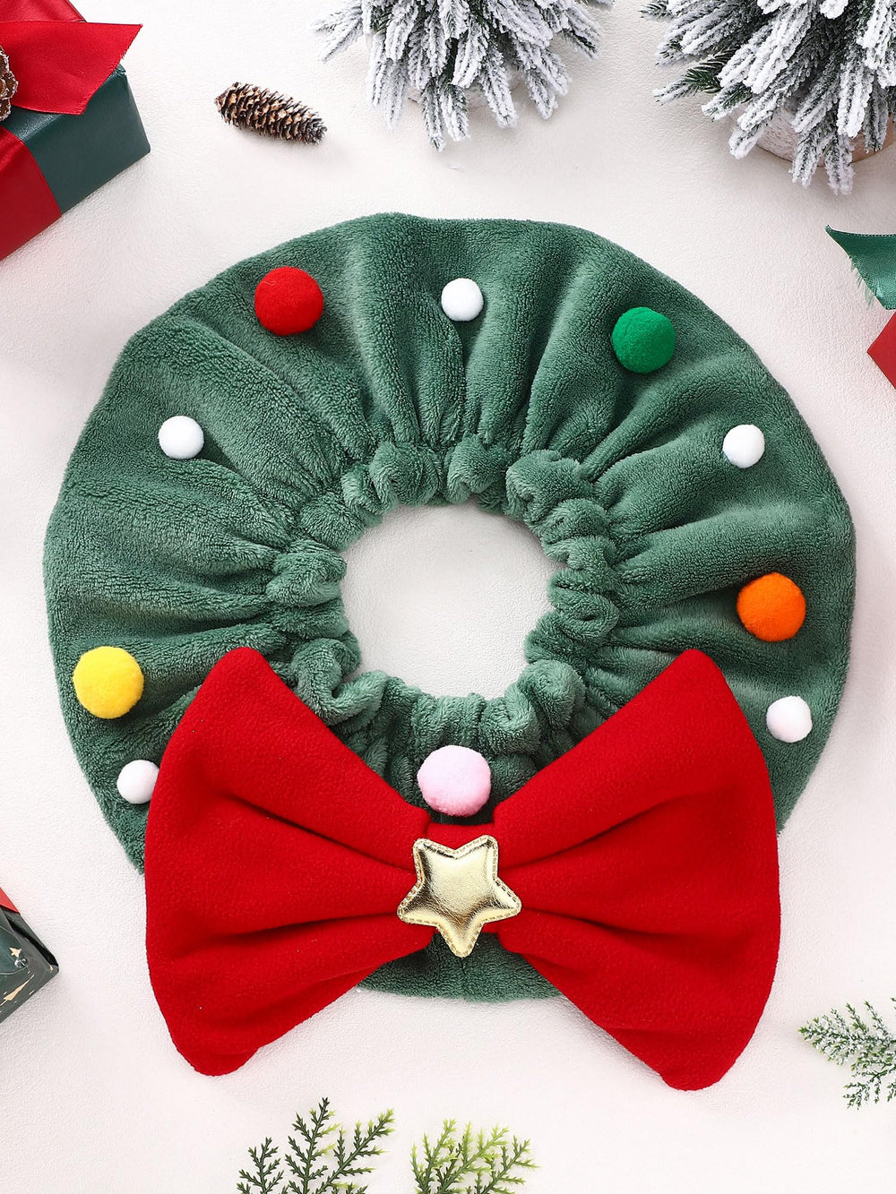 SilTriangle handcrafted Christmas pet collar with gold star detail for premium look