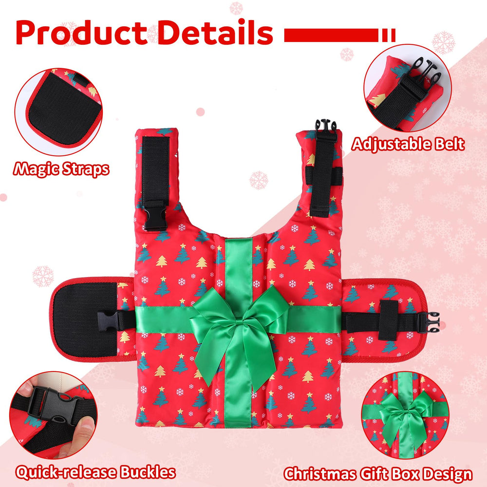 SilTriangle life jacket-inspired dog costume front view highlights buoyant design for water outings
