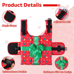 SilTriangle life jacket-inspired dog costume front view highlights buoyant design for water outings