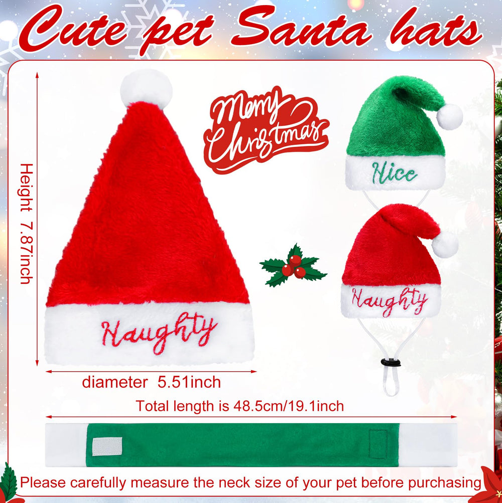 SilTriangle red, white, and green scarves add holiday charm to pets.