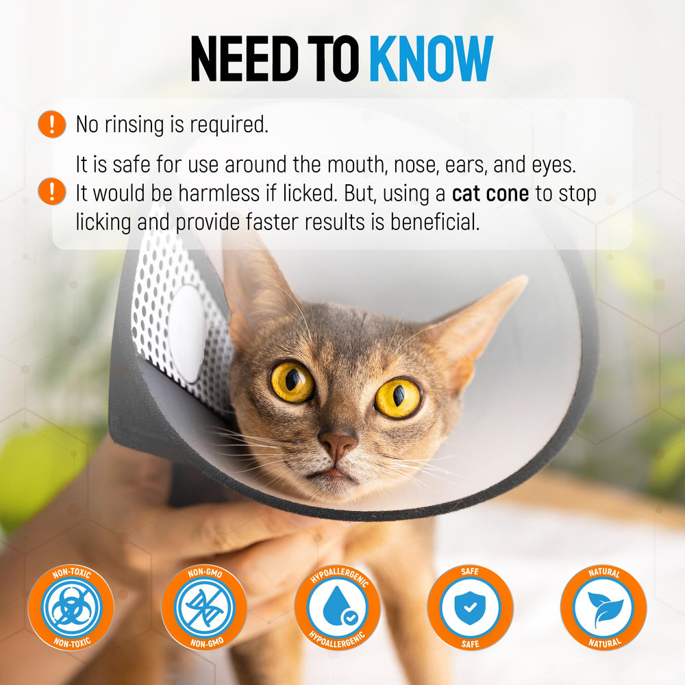Silver Grade Cat Wound Spray application to skin demonstrates quick, targeted relief.