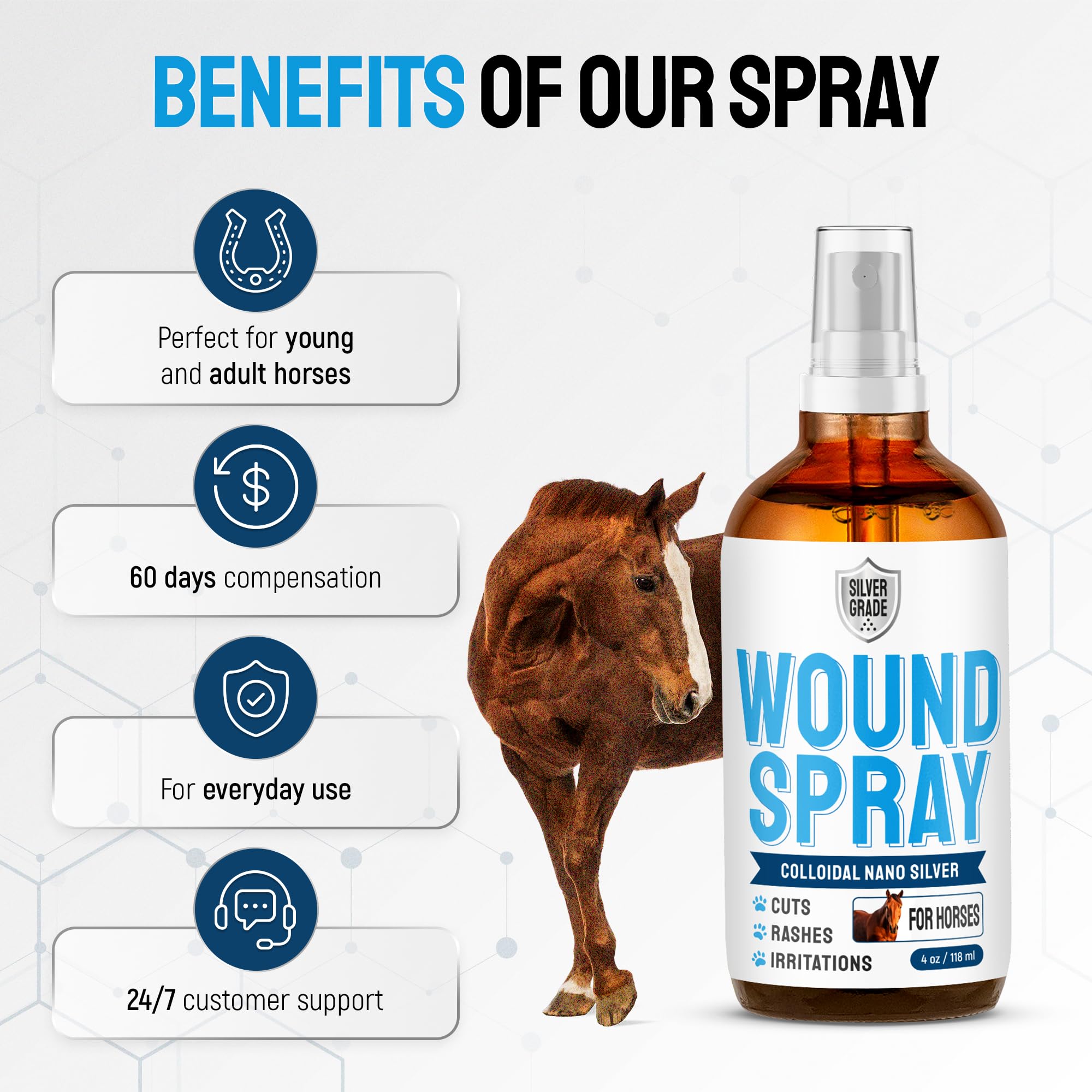 Silver Grade spray dispensing action for quick coverage