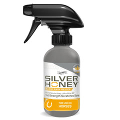 Silver Honey Rapid Relief spray bottle for equine skin care and soothing support