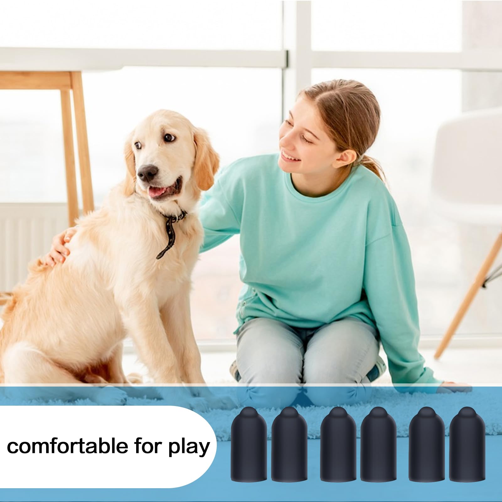 Back of package shows 24 black rubber tips for replacement parts