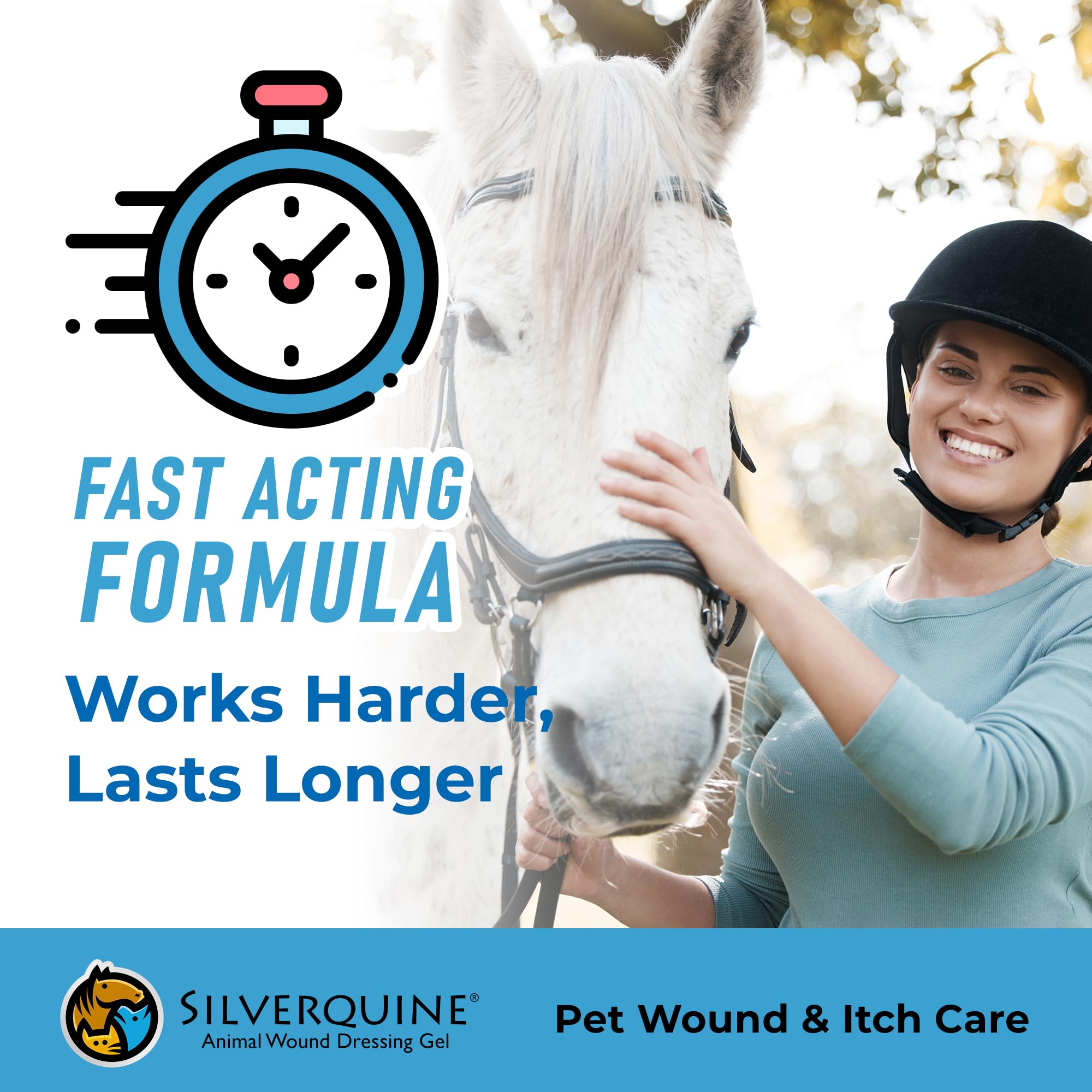 Silverquine bandage-compatible gel beside bandages shows easy integration into wound care.