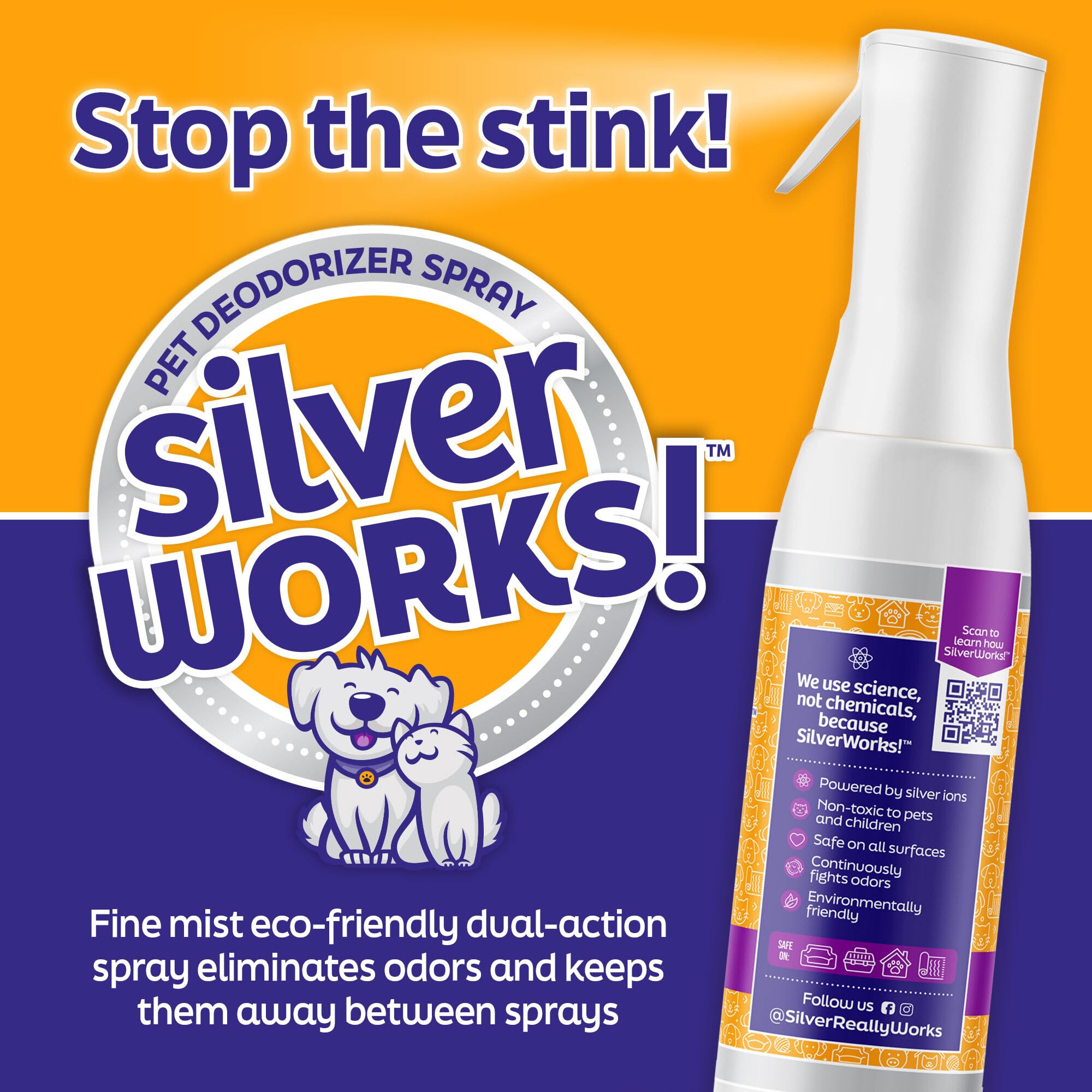 SilverWorks! Spring scent spray adds light fragrance for a refreshed room.