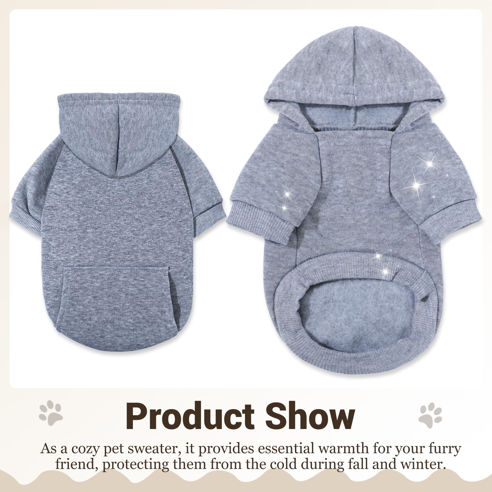 SIMCAPY XXS dog hoodie color options show versatile style