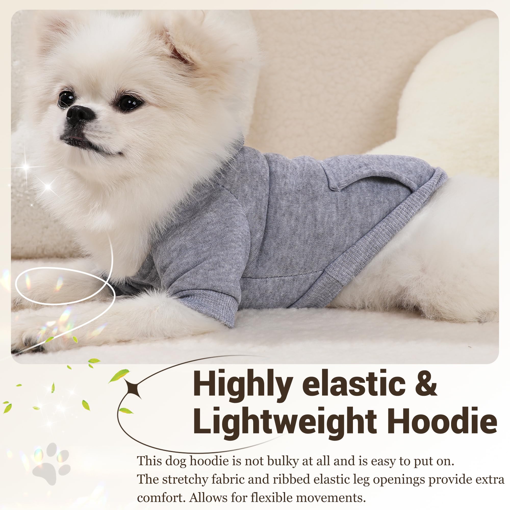 SIMCAPY XXS dog hoodie pockets emphasize cute functional detail