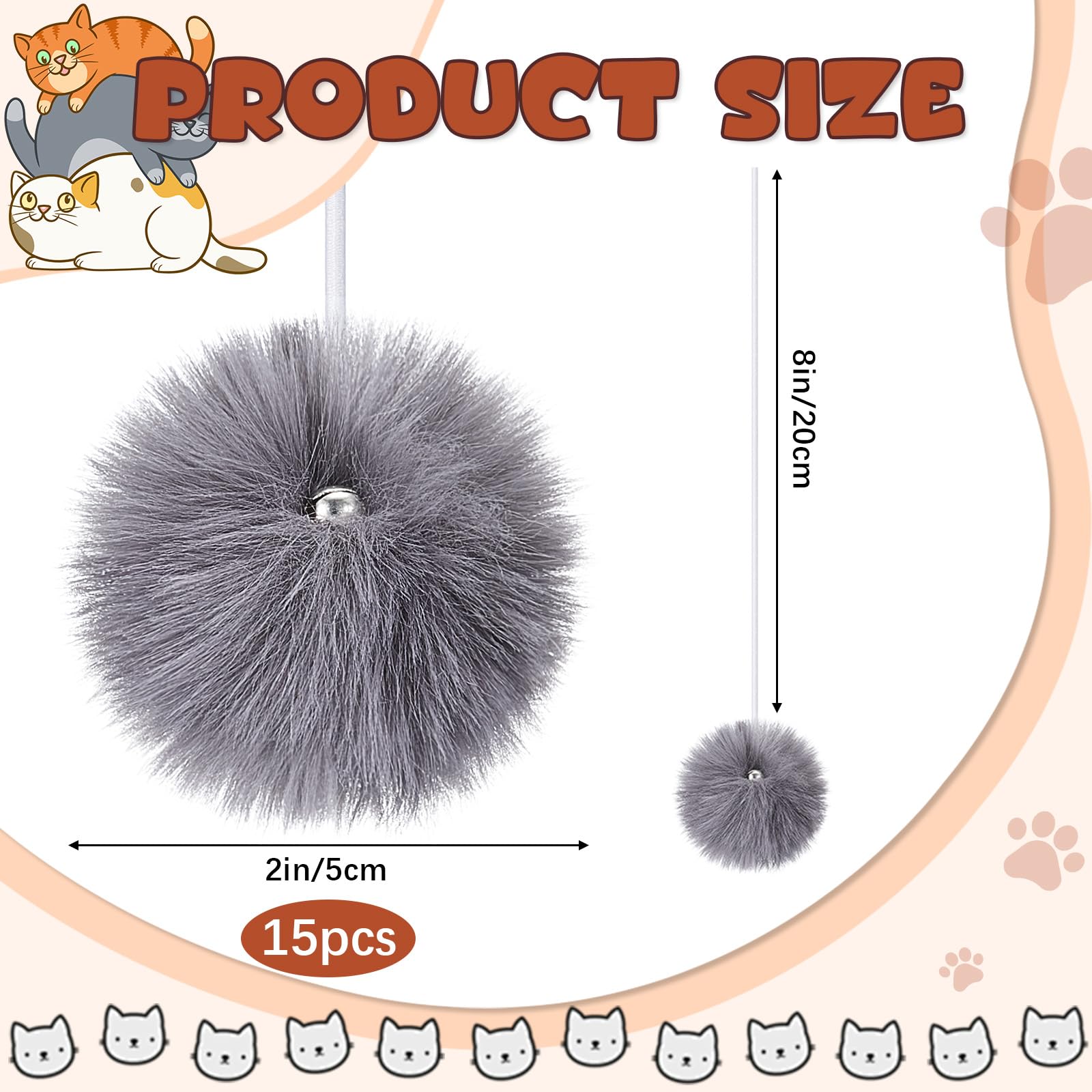 Simgoing replacement balls made of artificial wool for durable play