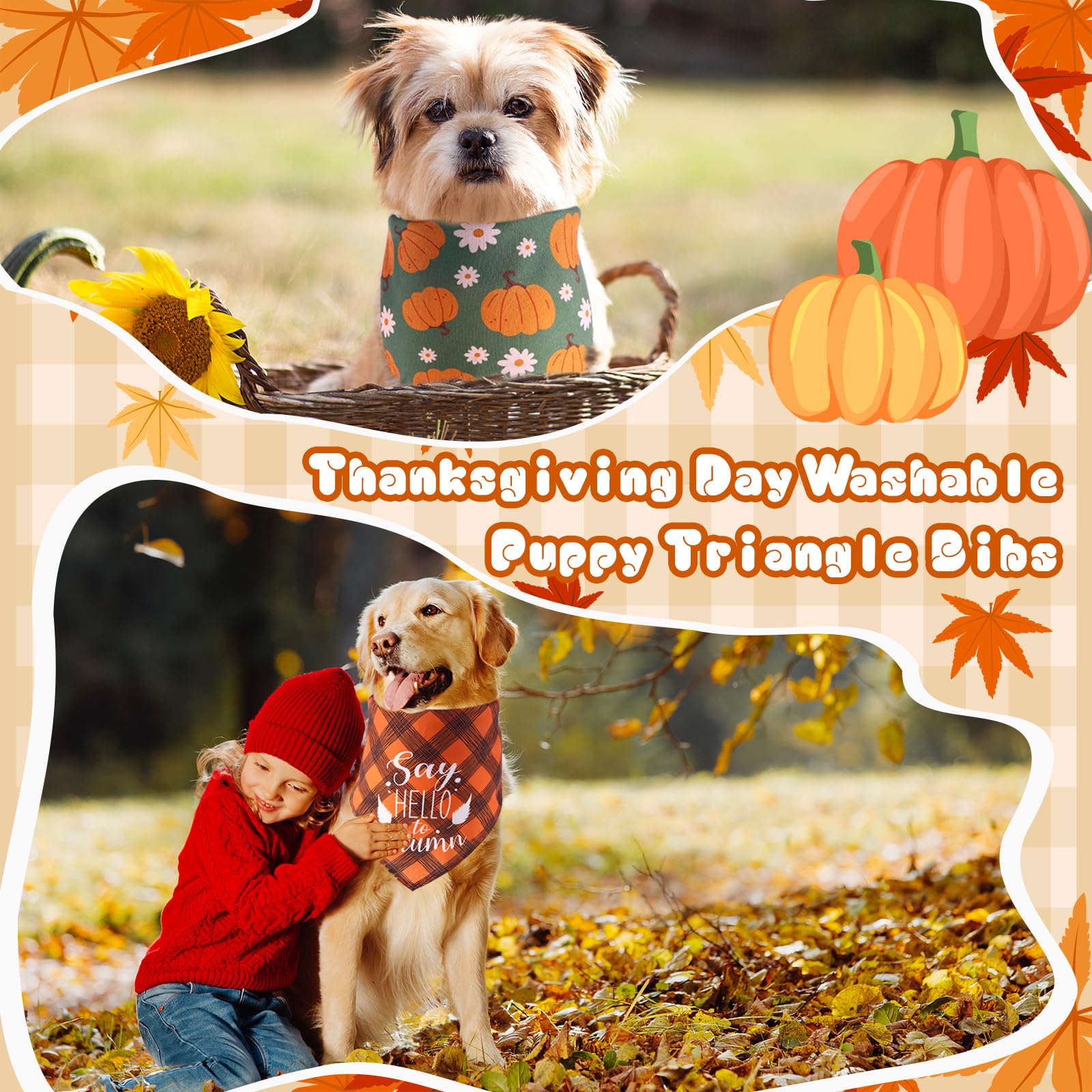 Simihiran adjustable-fit bandana demonstrates easy size customization for pets.