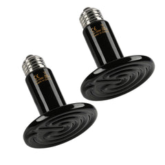 Simple Deluxe 100W ceramic heat emitter front view for compact terrarium warmth.