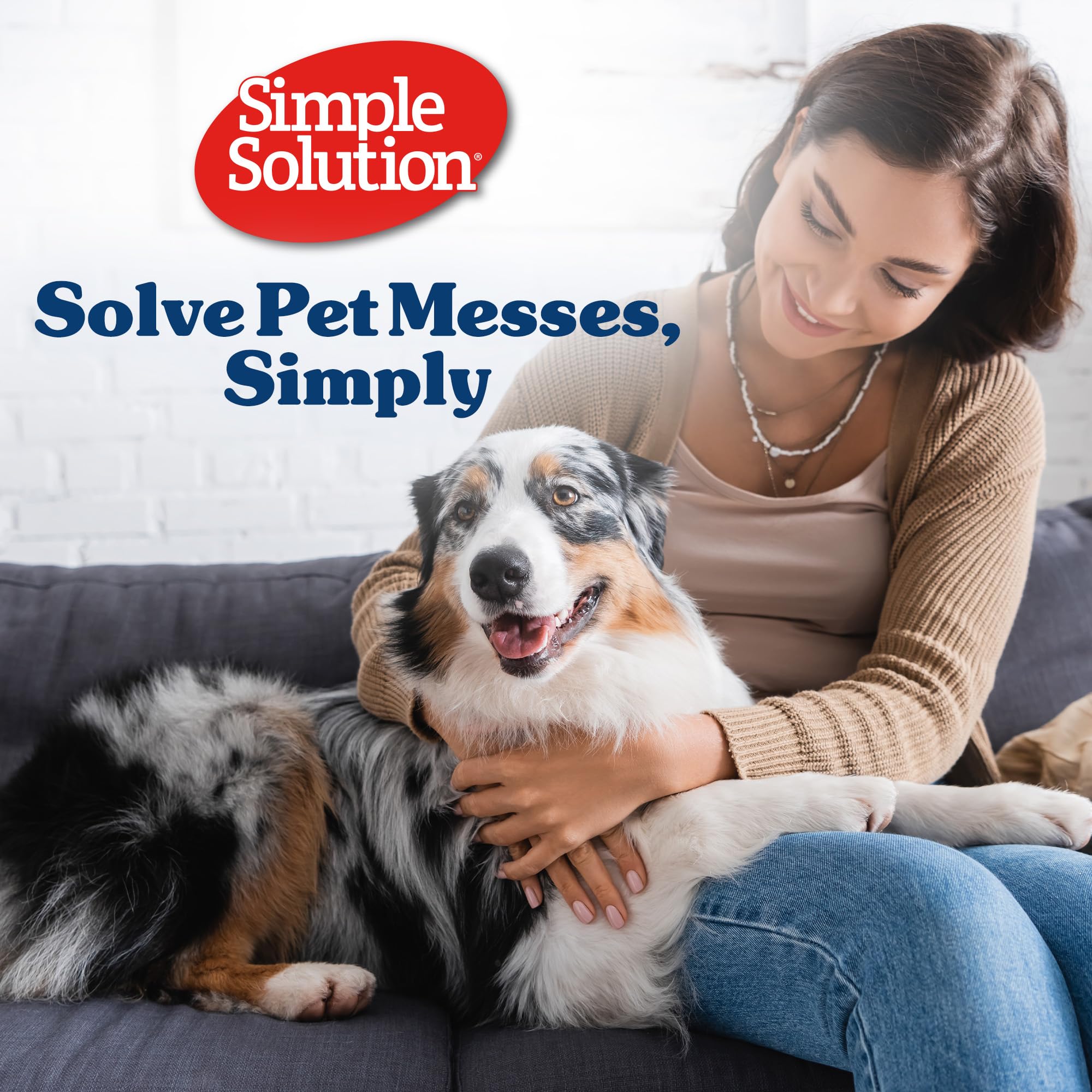 Simple Solution large-dog wraps designed for 18–27 inch waists during active days.