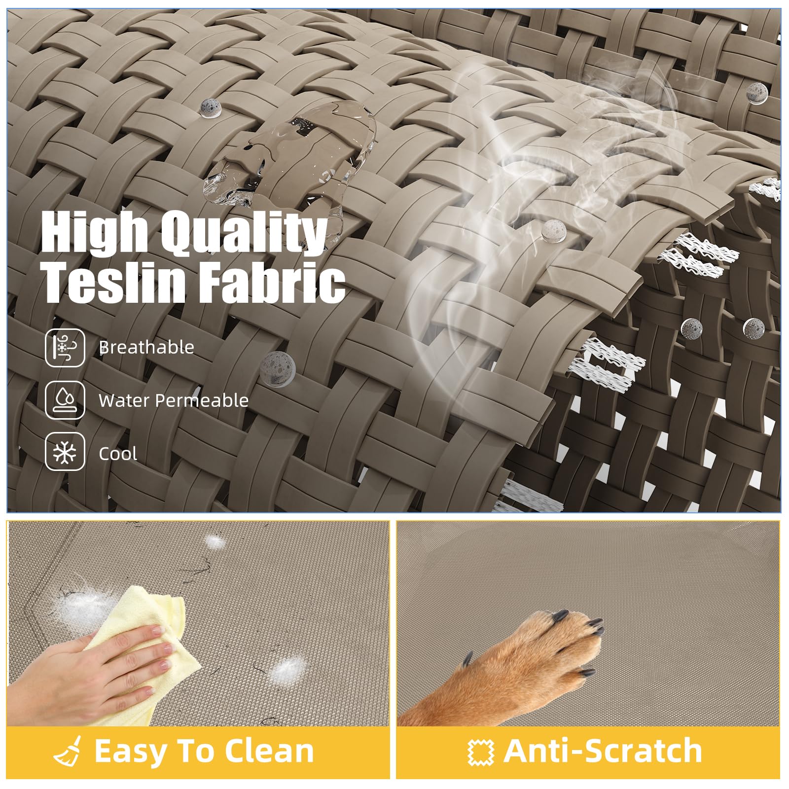 Simple Trending dog bed anti-slip feet keep the cot steady on diverse surfaces.