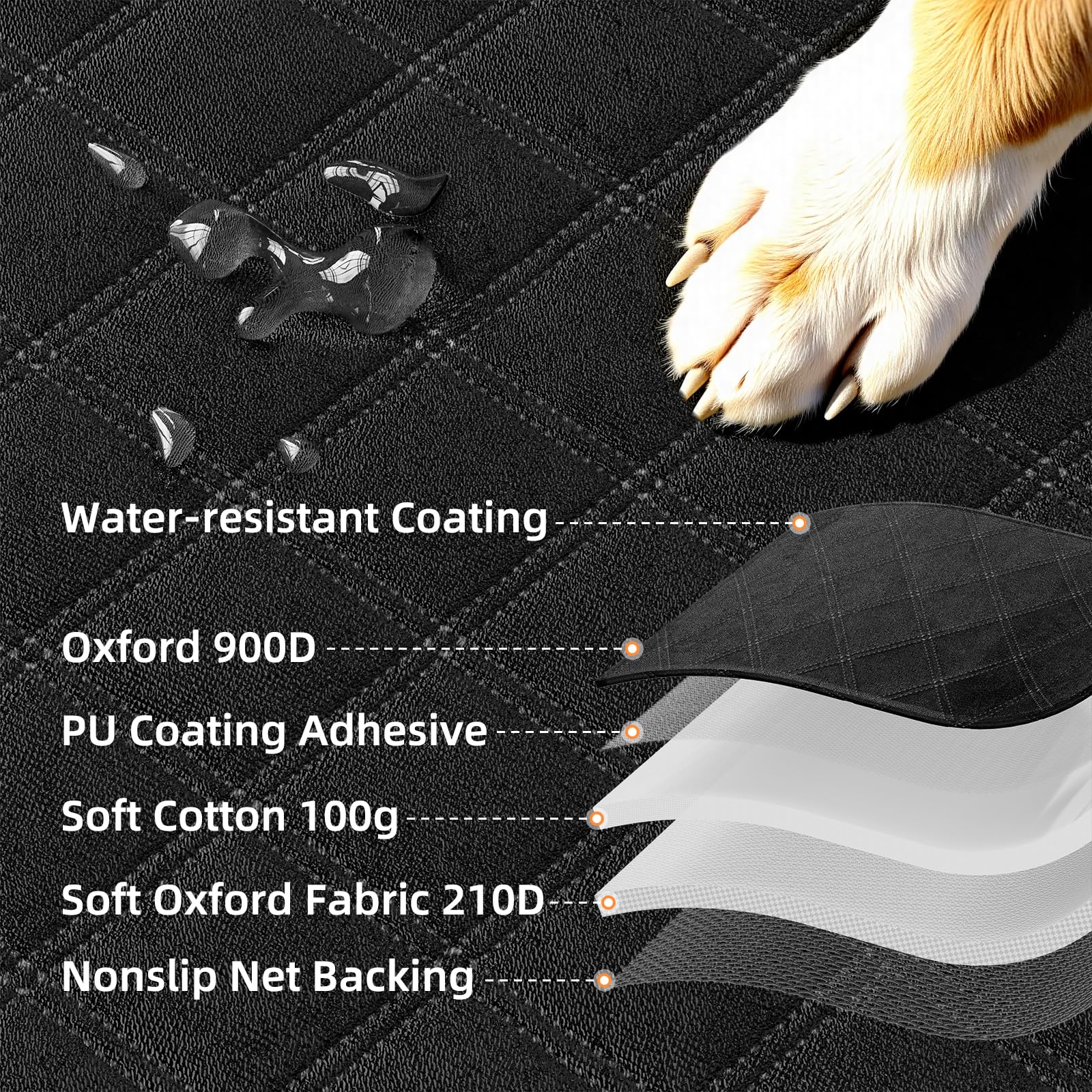 Simple Trending dog car seat cover pet safety belts help keep dogs safely seated.