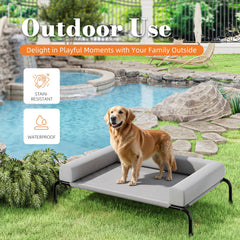 Simple Trending elevated dog bed breathable mesh promotes airflow to keep large dogs cool