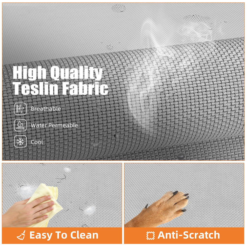 Simple Trending elevated dog bed easy clean mesh minimizes hair buildup for quick maintenance