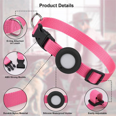 SimpleThings AirTag collar quick snap buckle for secure outdoor walks