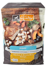 SIMPLY NOURISH puppy chicken-brown-rice kibble in bowl supports growing energy