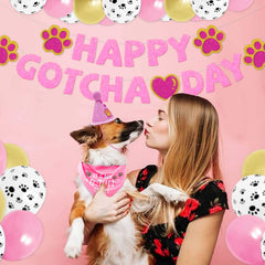 SINFUN paw-printing balloons add playful birthday decor for dogs.