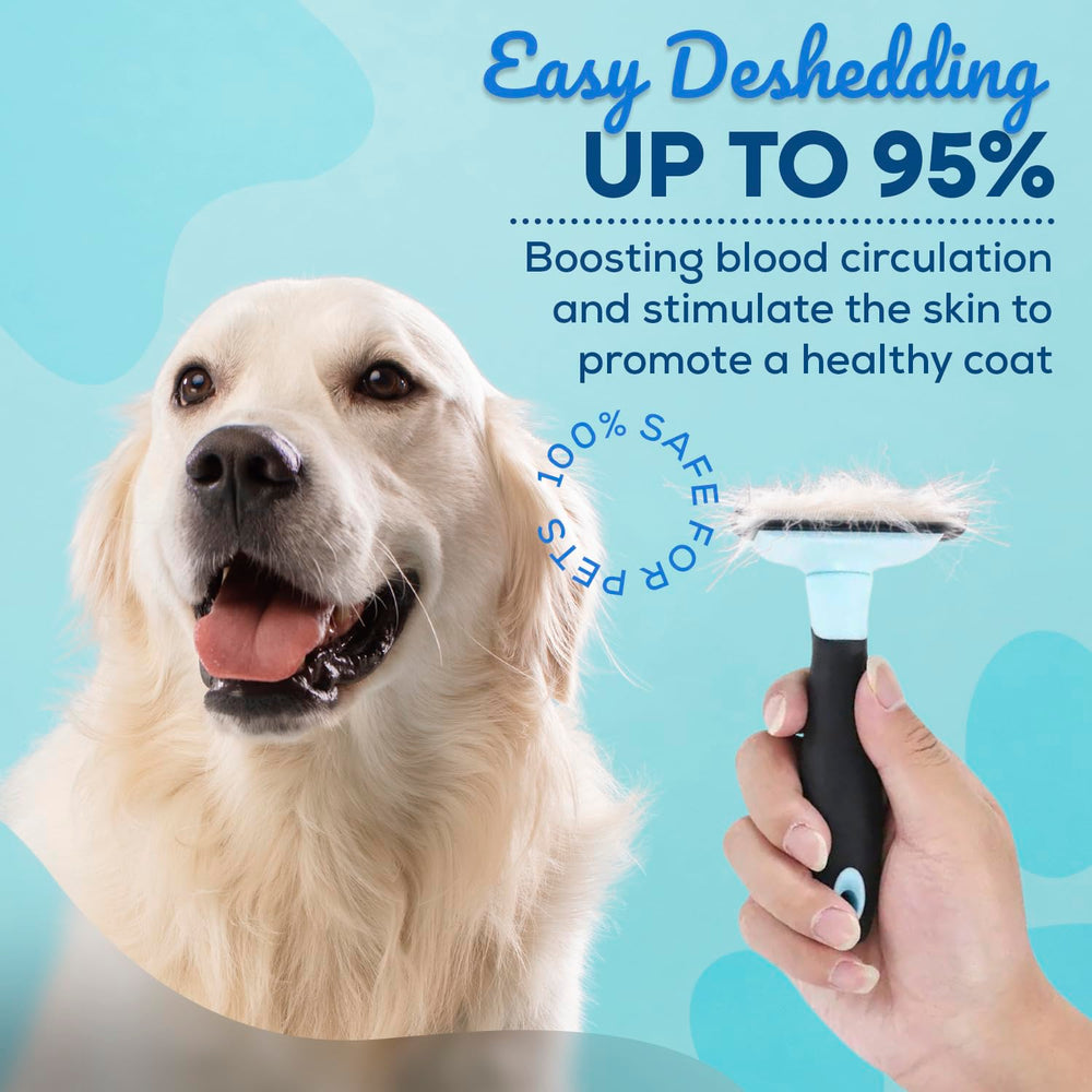 SINKO undercoat removal action captures loose fur during brushing.