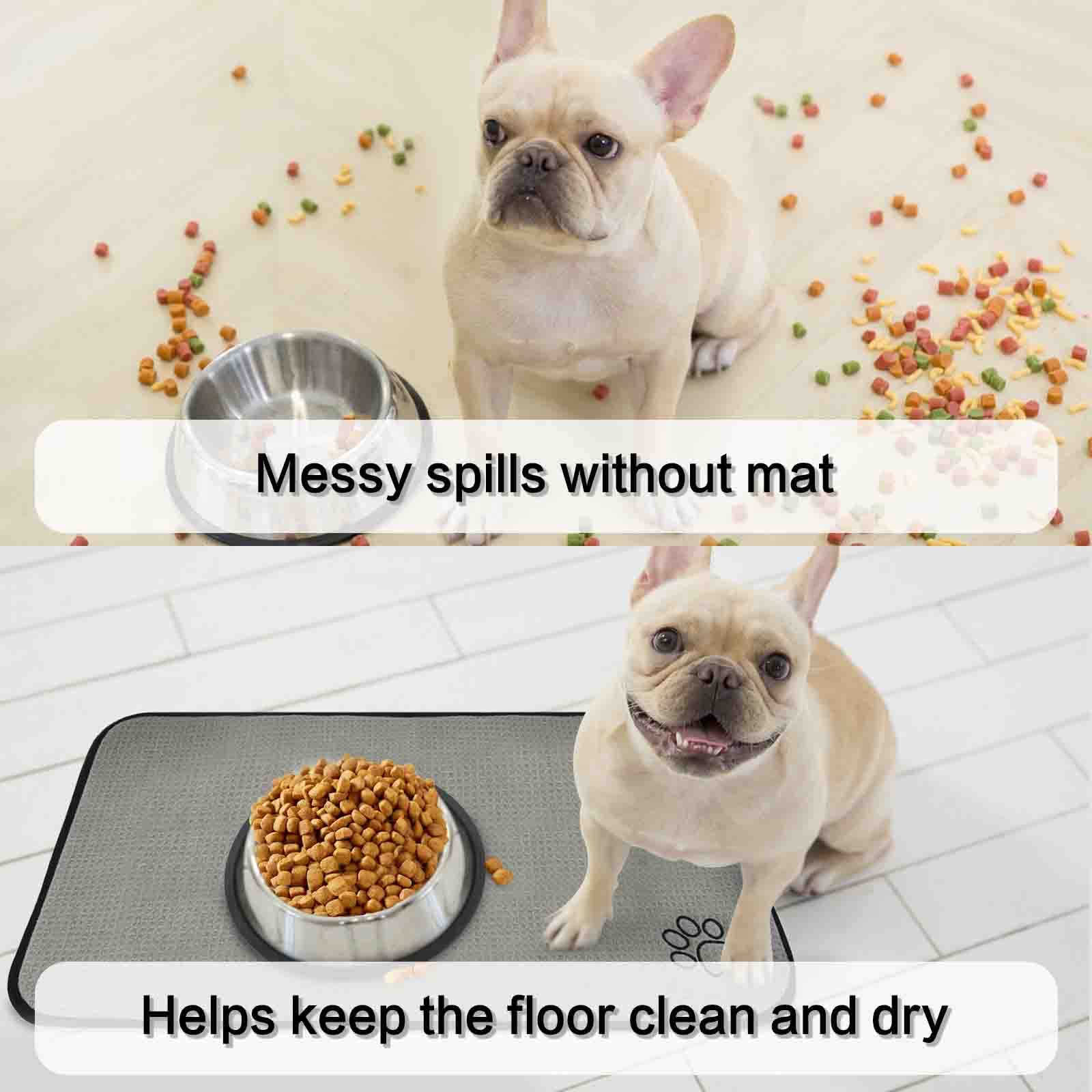 Sinland non-slip bumps underside; rubber-like backing protects floors from moisture.