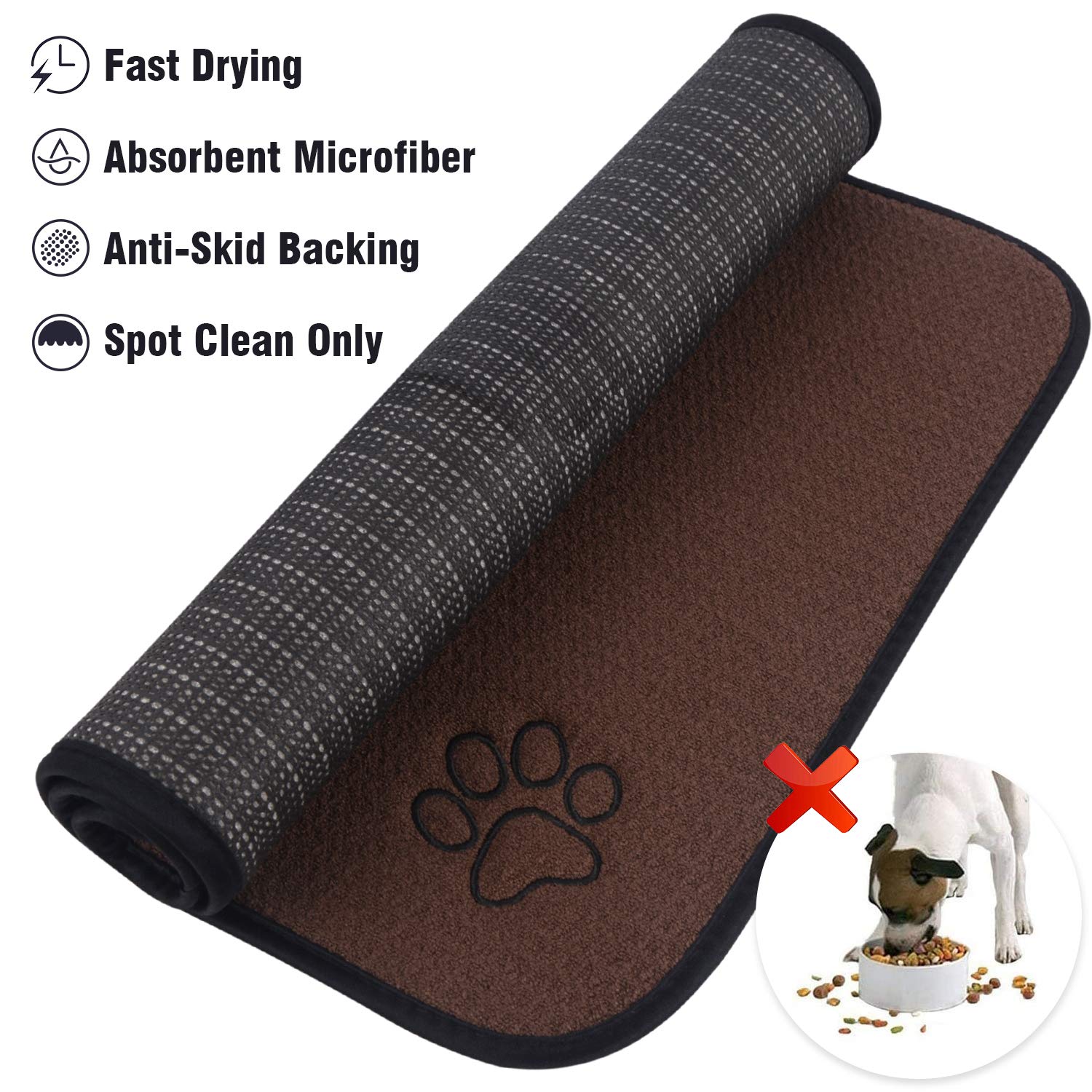 SINLAND mat is machine washable, best hand washed.