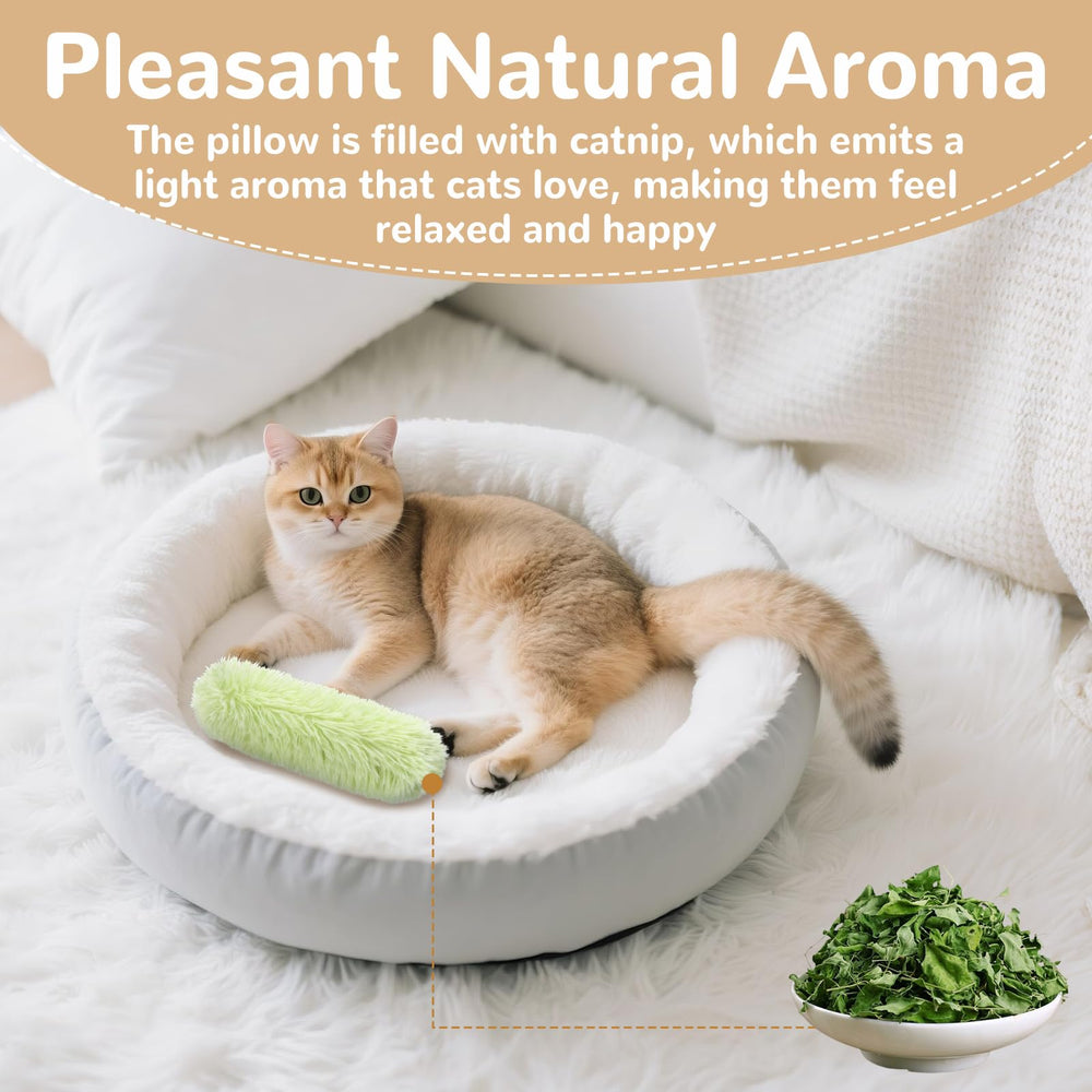 SINROBO cat toys catnip-filled crinkle-green — built-in crinkle attracts curious cats and active play.