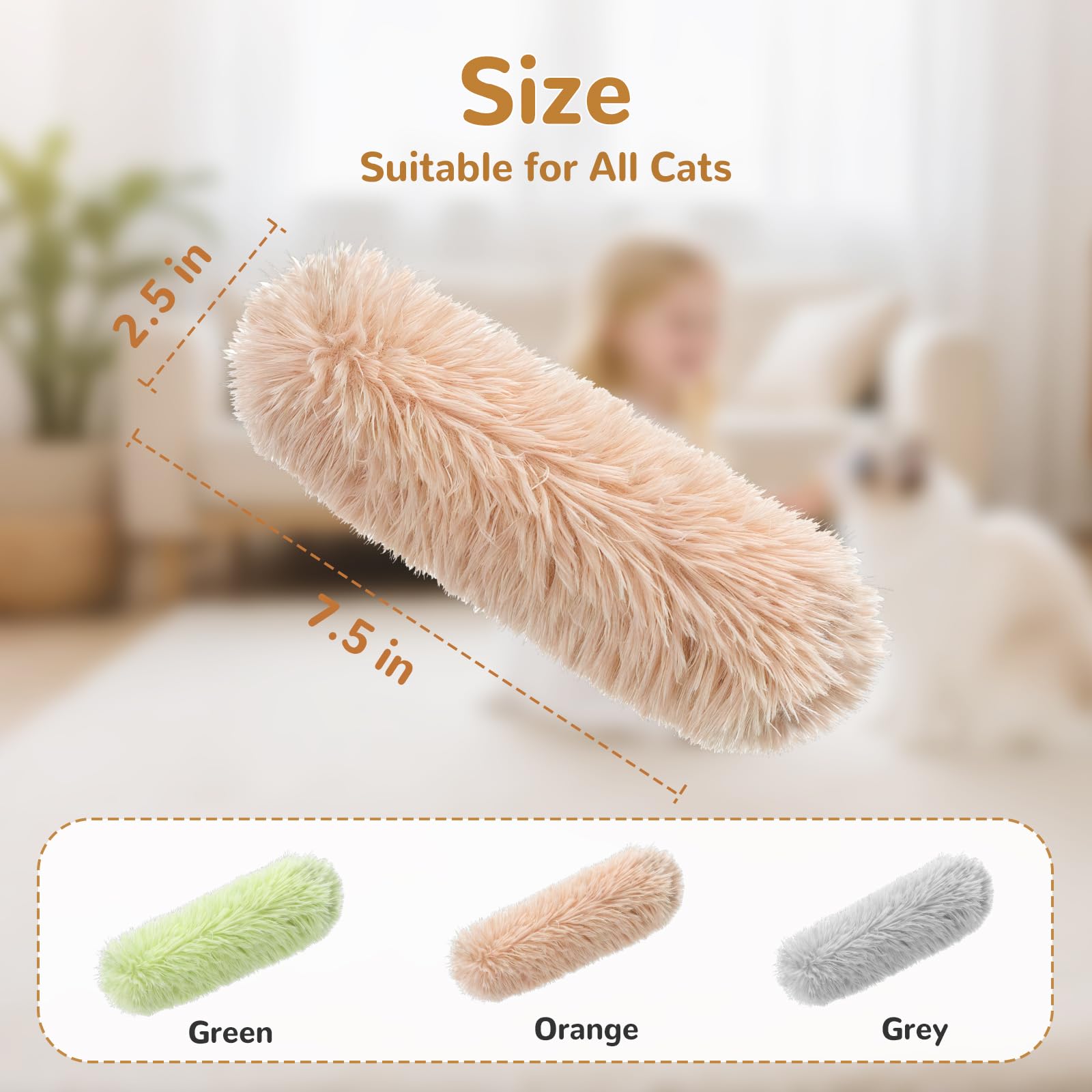 SINROBO cat toys catnip-filled crinkle-grey — multi-sensory toy for mental and physical engagement.