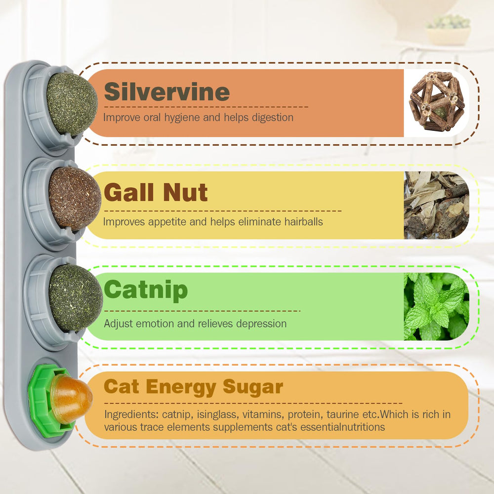 SINROBO Catnip Ball Licking Action demonstrates 360-degree rotation for self-directed play