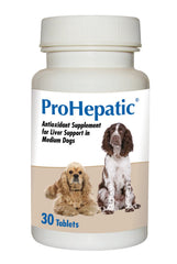 Sioditin Prohepatic liver support for dogs—pills to support liver function and NSAID compatibility.