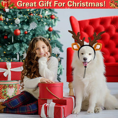 SIOTMERA adjustable pet antlers band 180-degree promotes fit for varied head shapes.