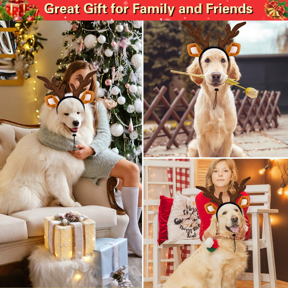 SIOTMERA reindeer headband delivers cute moments during Christmas celebrations and home cuddles.