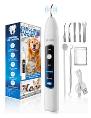 SIRGAWAIN pet ultrasonic dental cleaner kit white for at-home dental care.