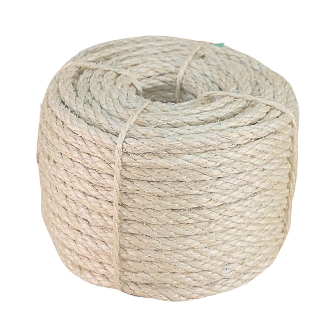 Sisalana Premium Brazilian Sisal Rope unspooled close-up for durable DIY projects.